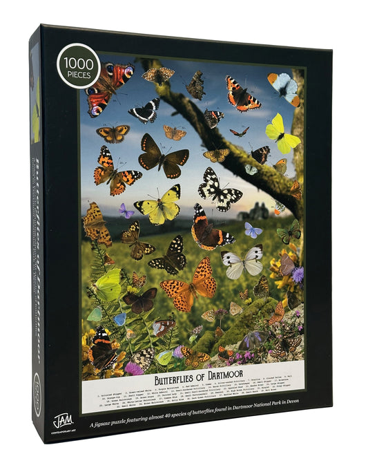 Box of the Butterflies of Dartmoor 1000-piece jigsaw puzzle - Dartmoor National Park in Devon jigsaw puzzle