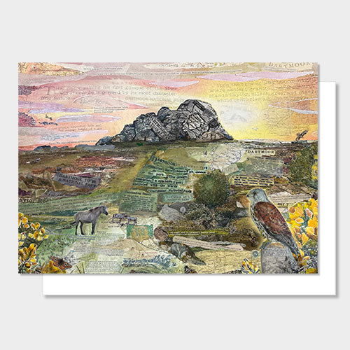Haytor - A Dartmoor Icon by Glen Middleham greetings card - Dartmoor National Park 75th anniversary card