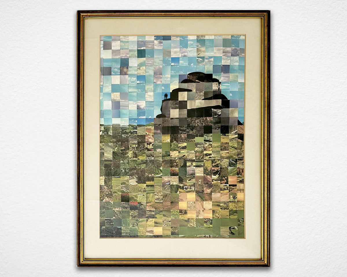 Framed print of 'Dartmoor Postcard Squares' by Glen Middleham