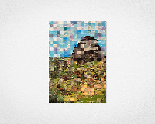 Dartmoor Postcard Squares - image of print by Glen Middleham
