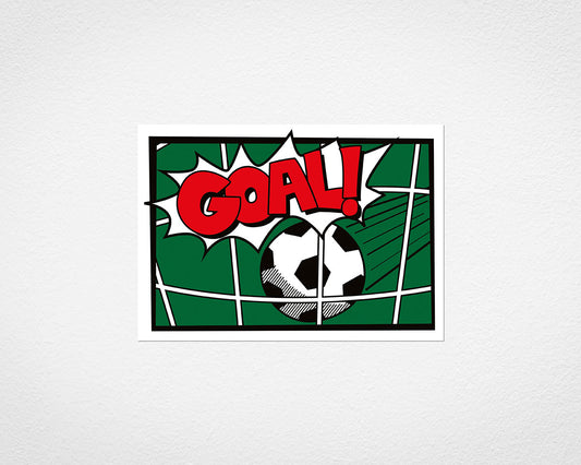 Goal! - image of print by Michael Jones