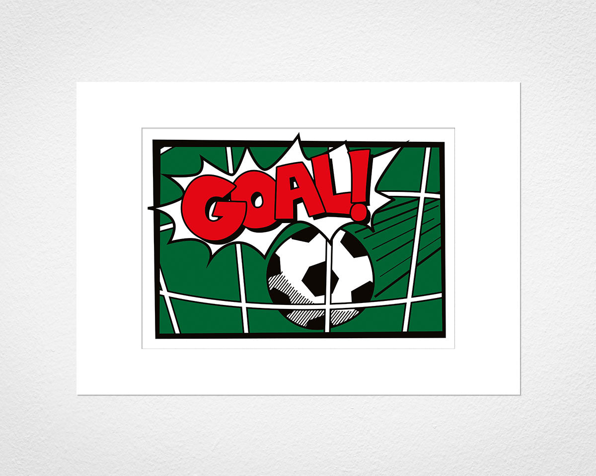 Goal! - image of mounted print by Michael Jones