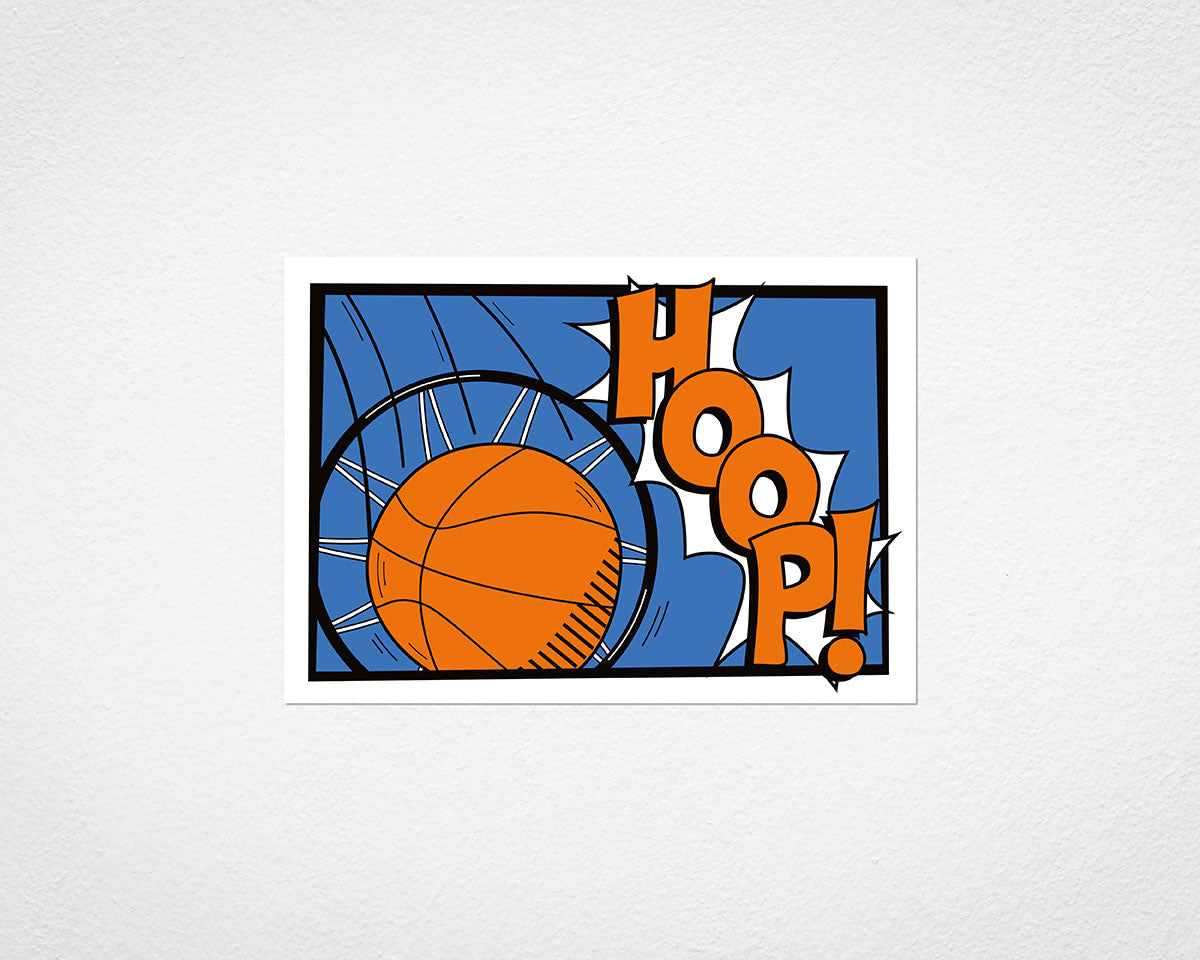 Hoop! - image of print by Michael Jones