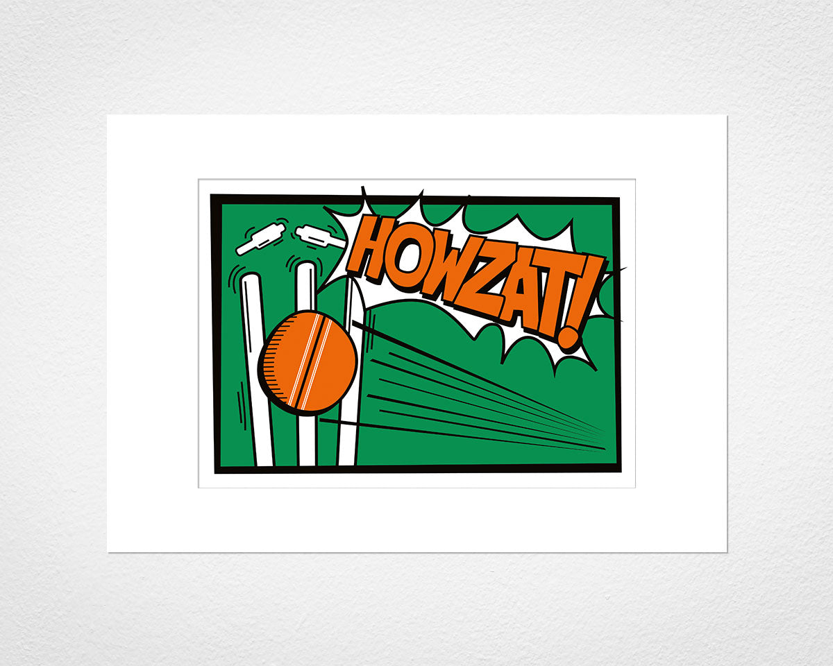 Howzat! - image of mounted print by Michael Jones
