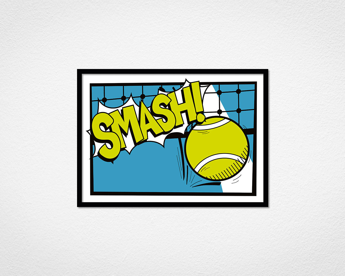 Smash! - image of framed print by Michael Jones in black frame