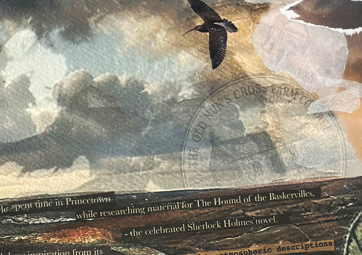 Detail of The Wicked Winds O’er Dartmoor Swept limited edition Dartmoor art print by Glen Middleham