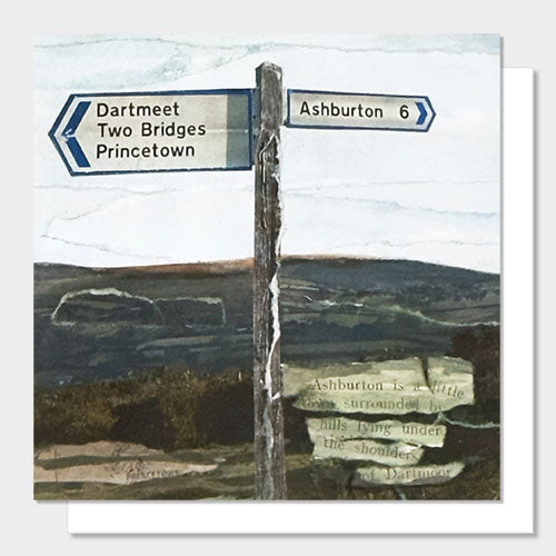 Image of the Ashburton greetings card - a Devon town close to Dartmoor National Park