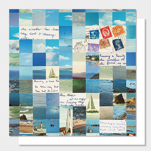 Image of the Boat Squares collage of vintage postcards