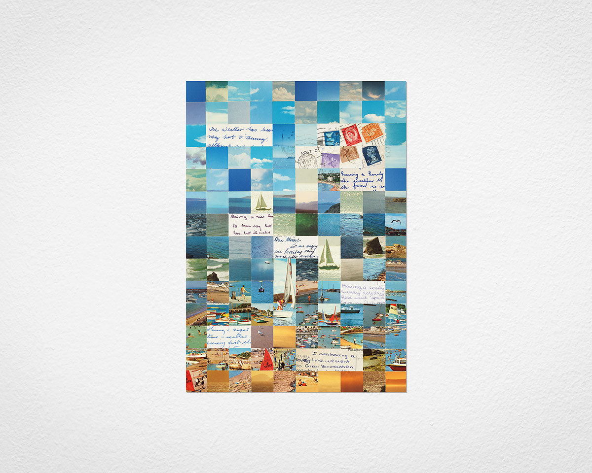 Boats Squares - image of print by Glen Middleham