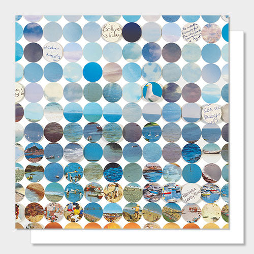 'Brilliant Holiday' Circles greeting card by Glen Middleham