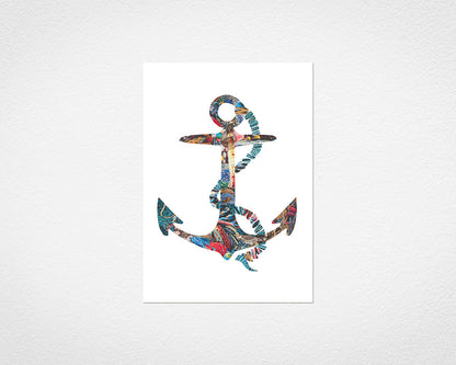 Brixham Anchor - image of print by Glen Middleham