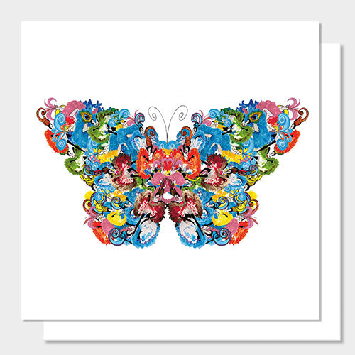 Burlesque Butterfly greetings card by Glen Middleham