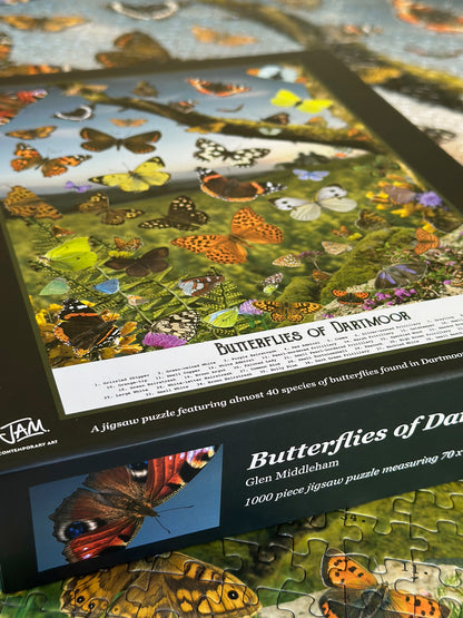 Butterflies of Dartmoor jigsaw puzzle from Jam Contemporary Art