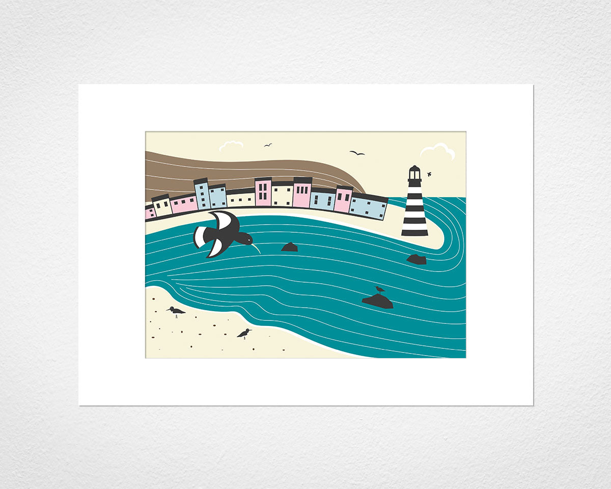 By the Coast - image of mounted print by Michael Jones