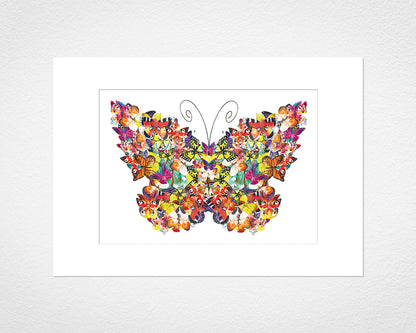 Mounted print of Butterfly Cluster by Glen Middleham