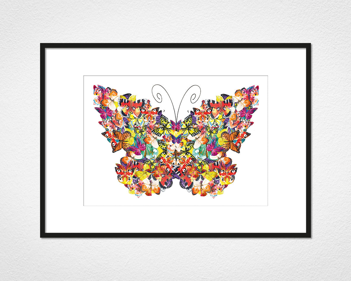 Framed and mounted print of Butterfly Cluster by Glen Middleham