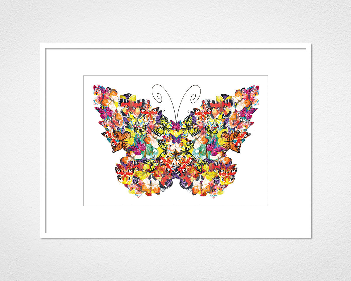 Framed and mounted print of Butterfly Cluster by Glen Middleham