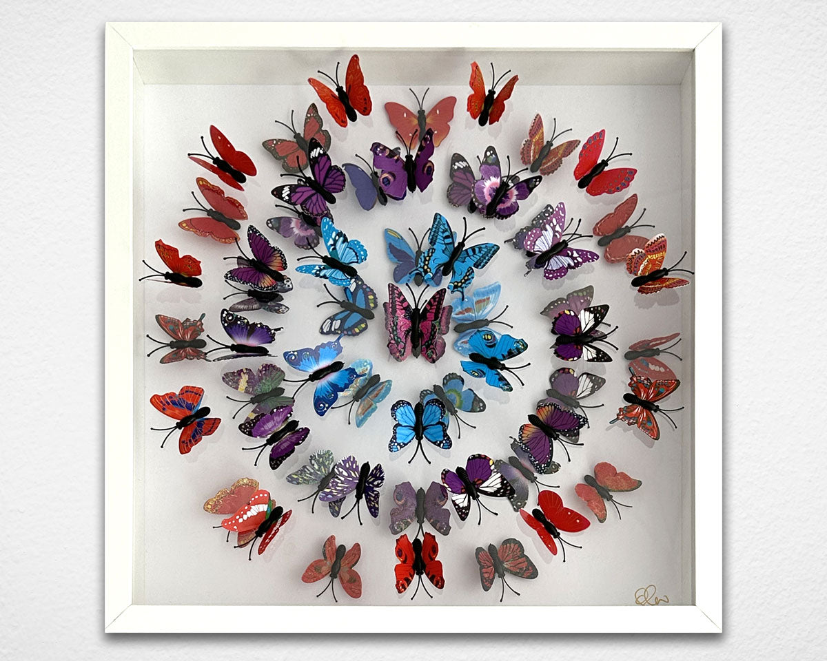 'Concentric Butterflies' artwork by Glen Middleham