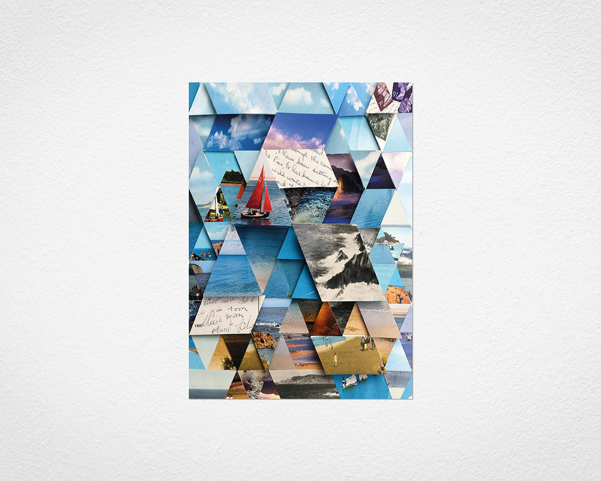 Crashing Waves Triangles - image of print by Glen Middleham