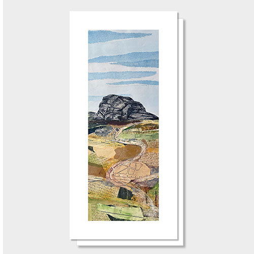 Greetings card of a collage of Haytor in Dartmoor National Park