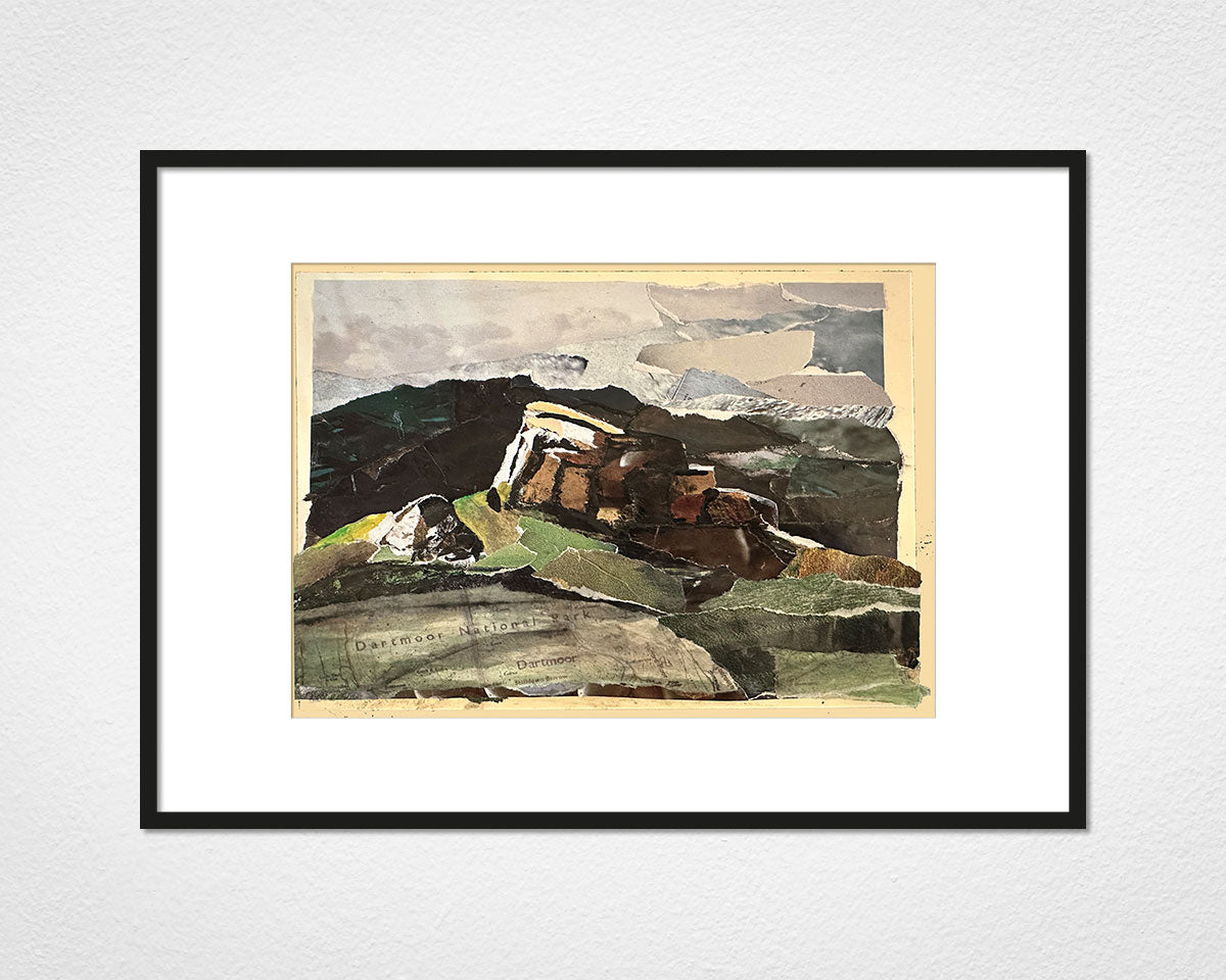 Dartmoor Drama - image of mounted print by Glen Middleham in black frame