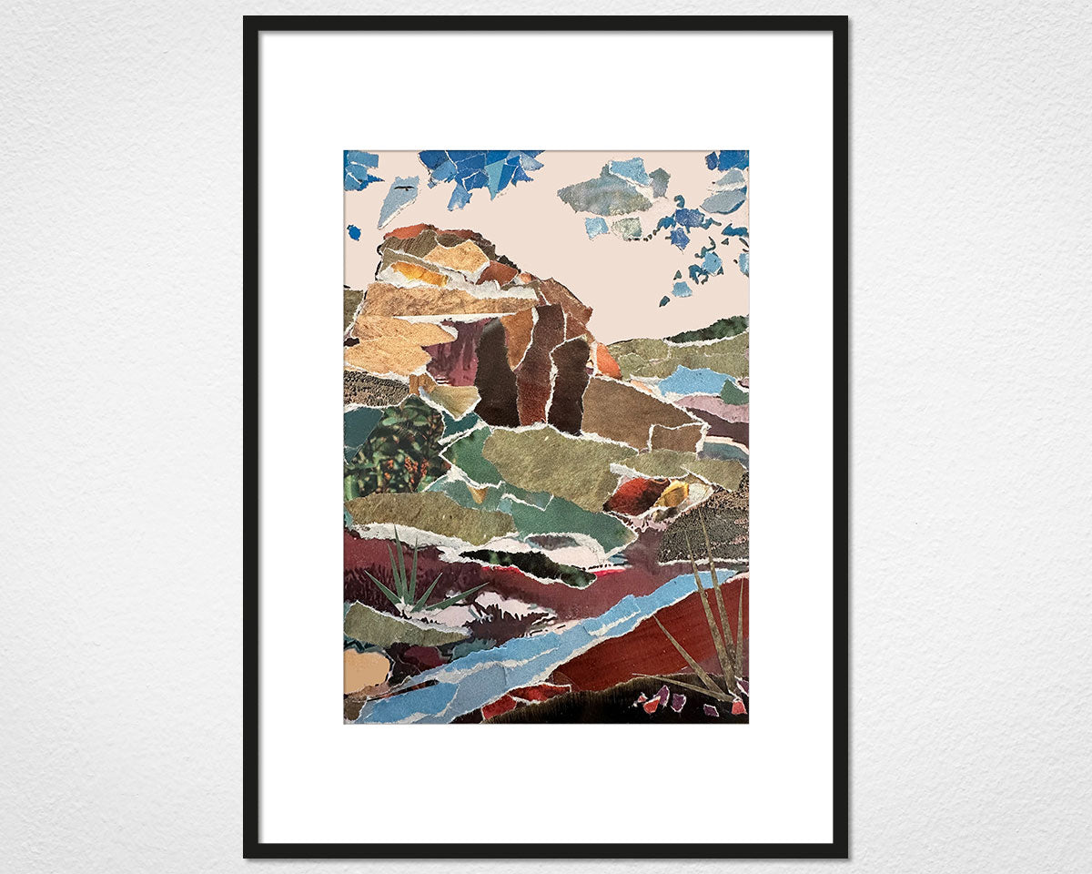 Dartmoor Moorland - image of mounted print by Glen Middleham in black frame