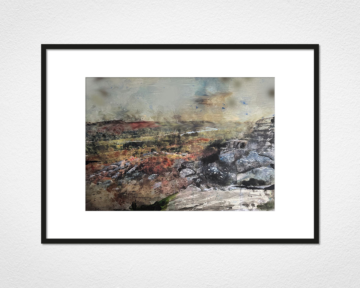 Framed and mounted print of Dartmoor National Park by Glen Middleham