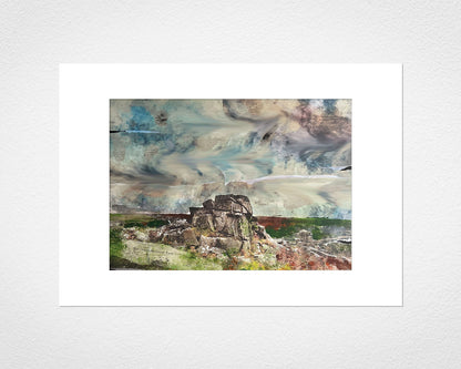 Mounted print of Dartmoor Tor by Glen Middleham