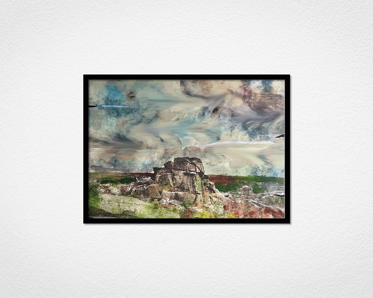 Framed print of Dartmoor Tor by Glen Middleham