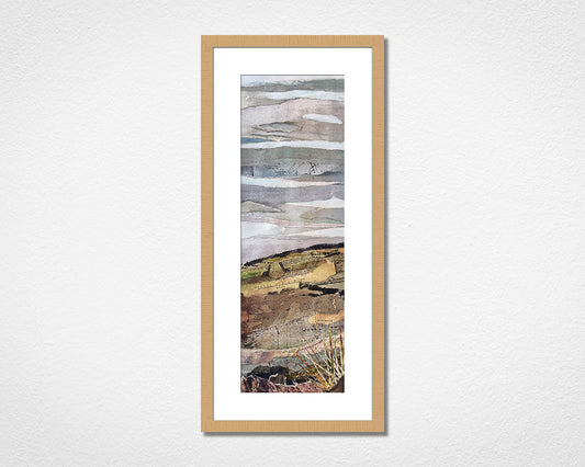 Image of an original framed art collage of Dartmoor National Park in Devon
