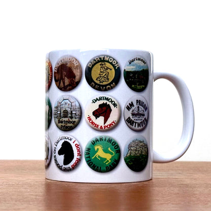 Vintage Dartmoor Badges Ceramic mug