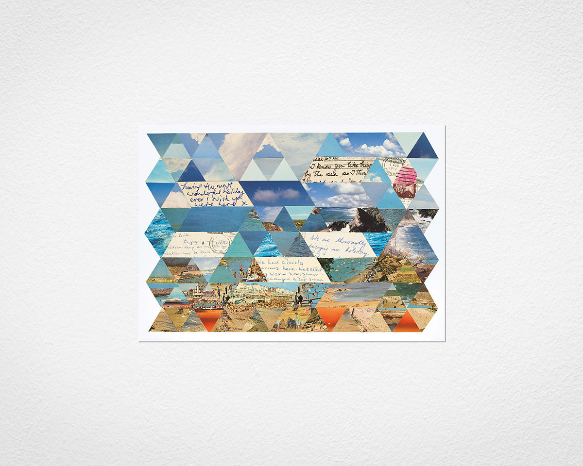 ‘Having the most wonderful holiday ever’ Triangles - image of print by Glen Middleham