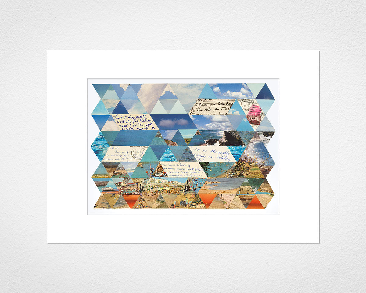 ‘Having the most wonderful holiday ever’ Triangles - image of mounted print by Glen Middleham