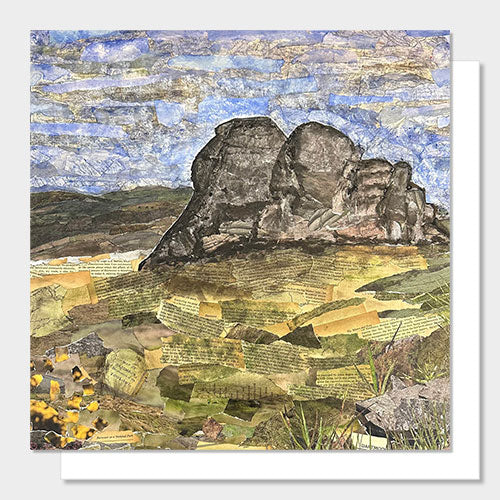 Haytor Collage Greetings Card by Glen Middleham