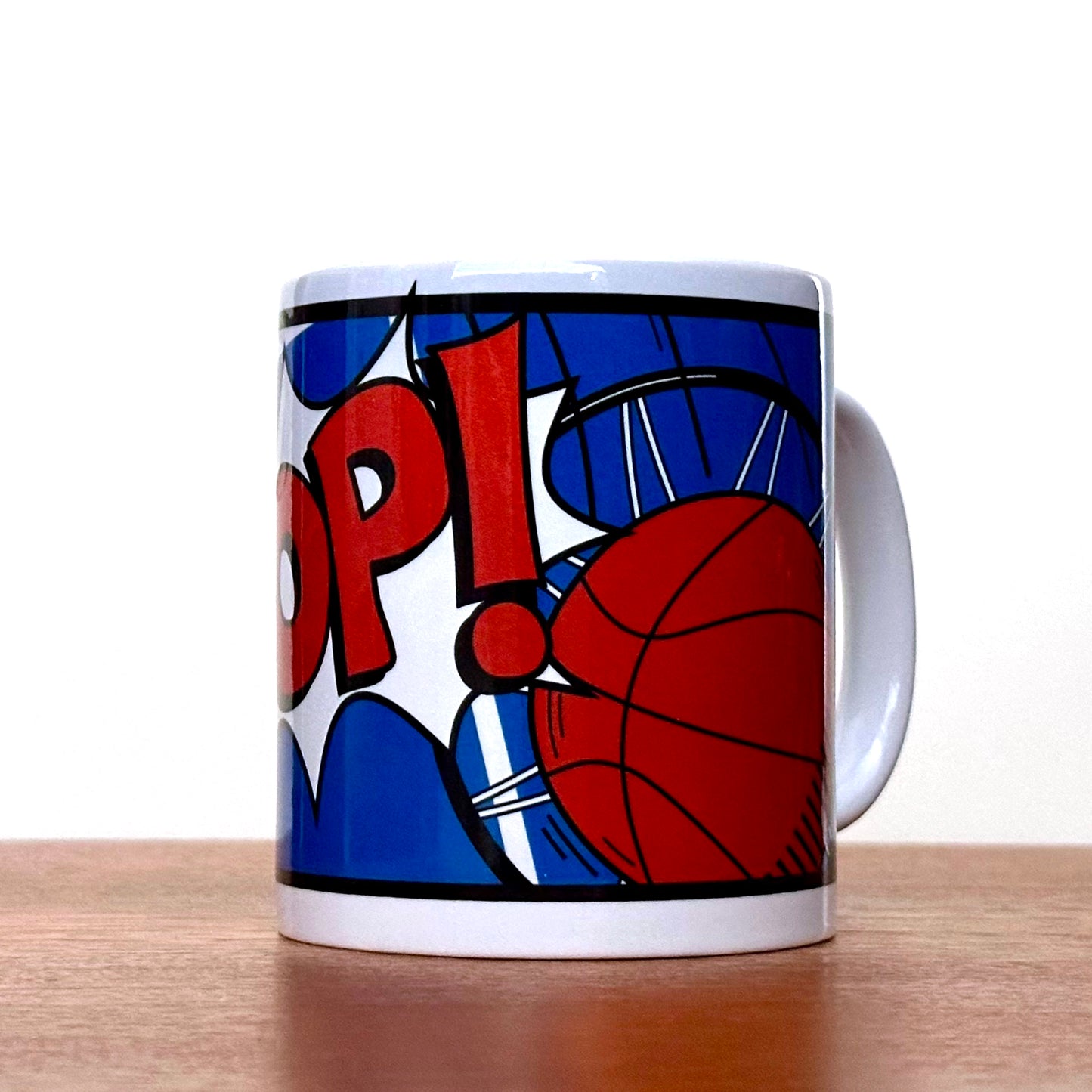 "Hoop!" Ceramic mug (Basketball mug)