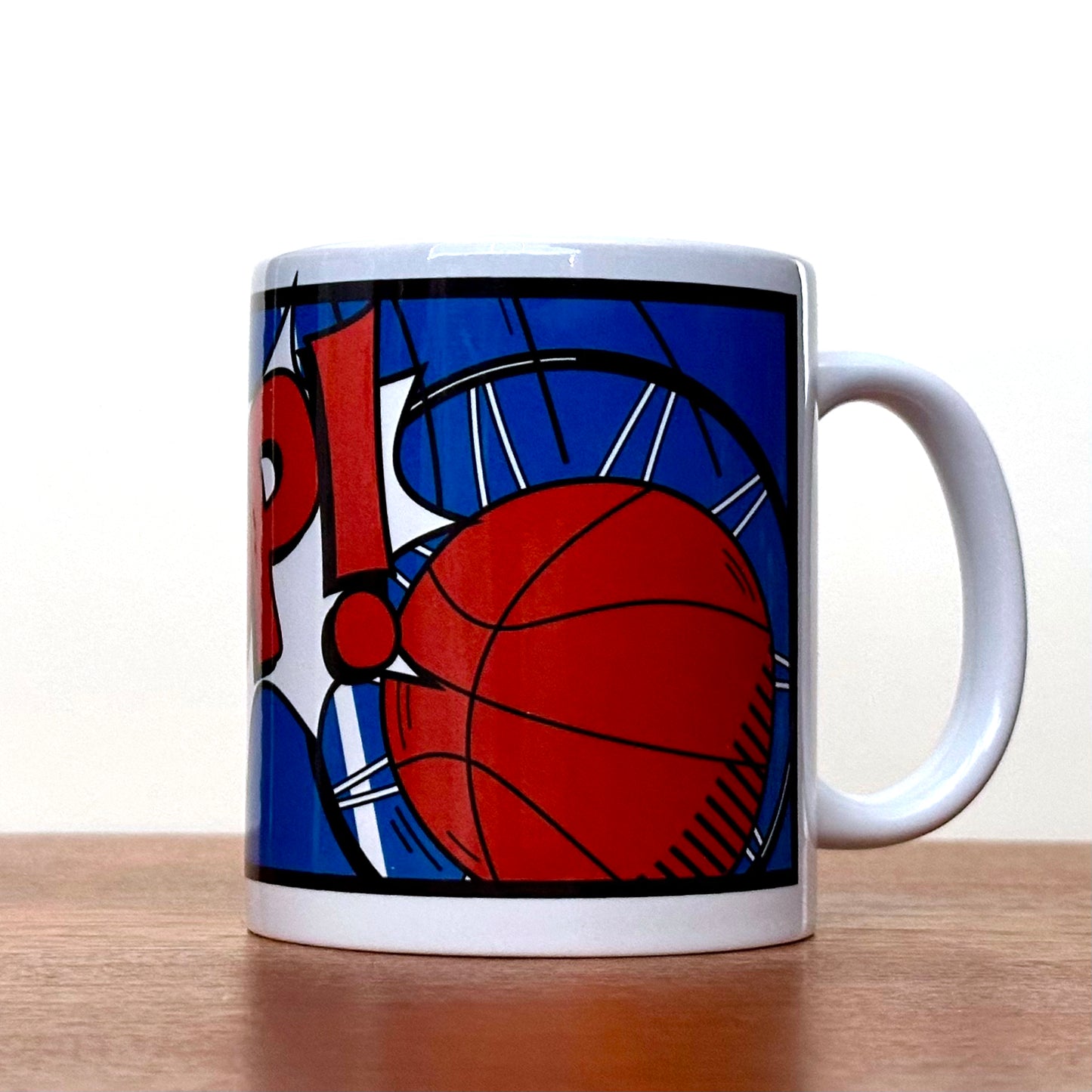 "Hoop!" Ceramic mug (Basketball mug)