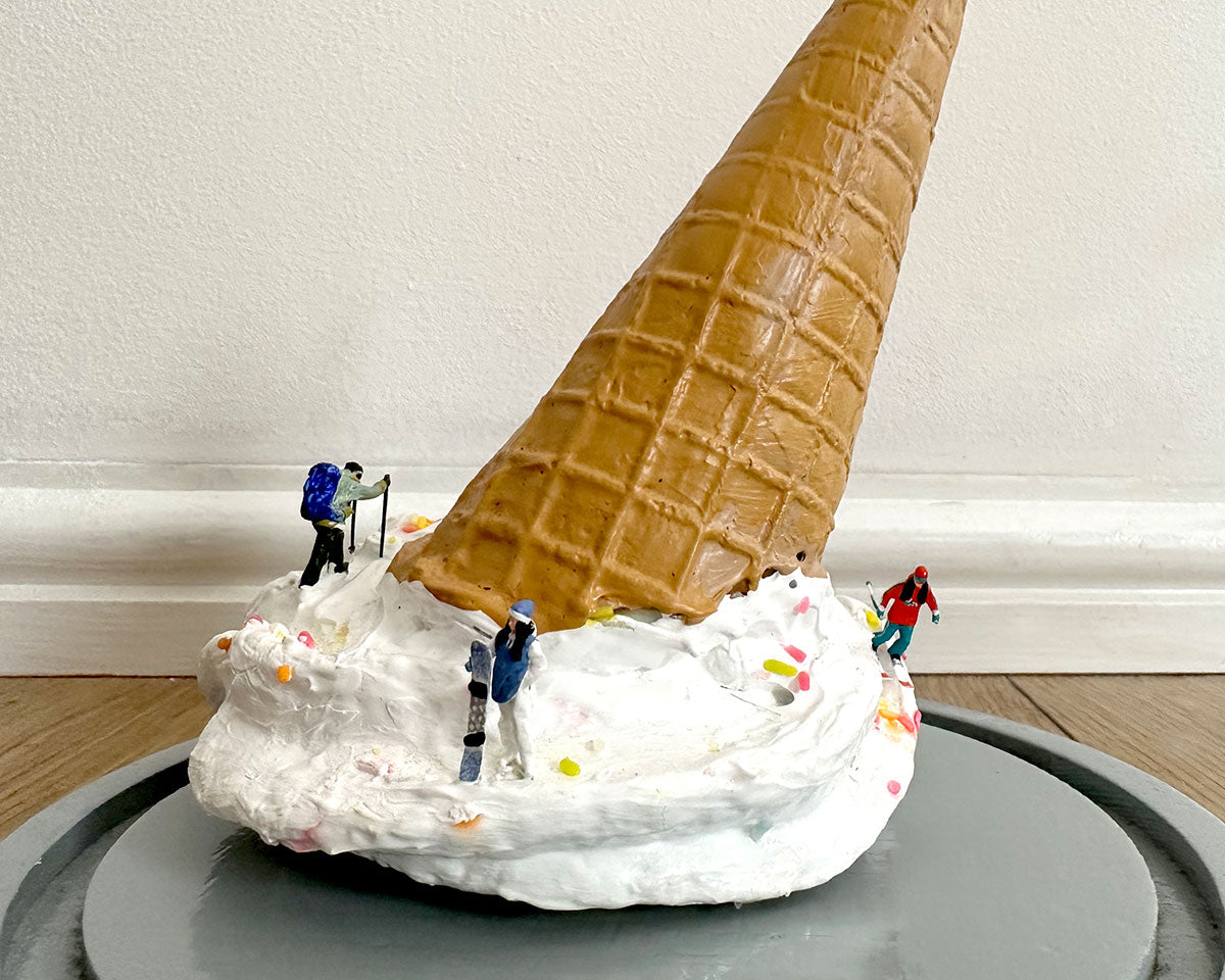 Detail of Ice-cream Mishap Mountain by Glen Middleham