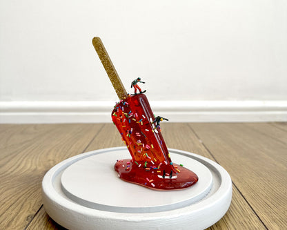 Image of 'Ice Lolly Snowboarding' original art by Glen Middleham