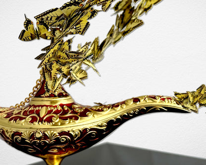 Detail of 'Magic Swallowtail Lamp' by Glen Middleham