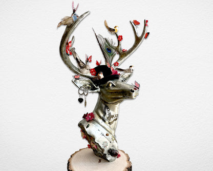 'Oh Deery Deery Me' resin deer statement piece by Glen Middleham