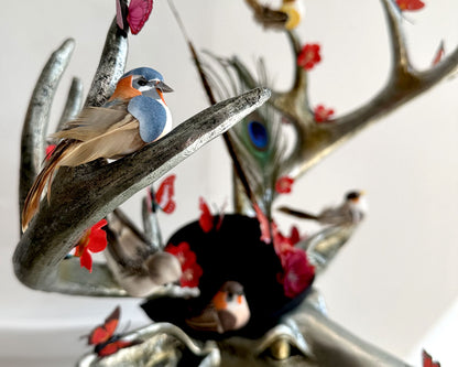 Detail of 'Oh Deery Deery Me' resin deer statement piece by Glen Middleham