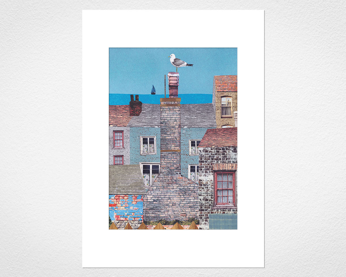 Sea View - image of mounted print by Glen Middleham