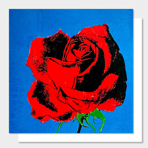 The Luminescent Rose greetings card by Michael Jones