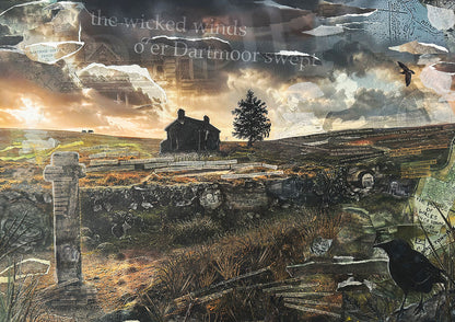 The Wicked Winds O’er Dartmoor Swept limited edition Dartmoor art print by Glen Middleham