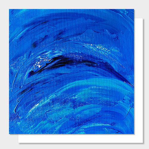 Greetings card of an original acrylic painting of the Atlantic Ocean