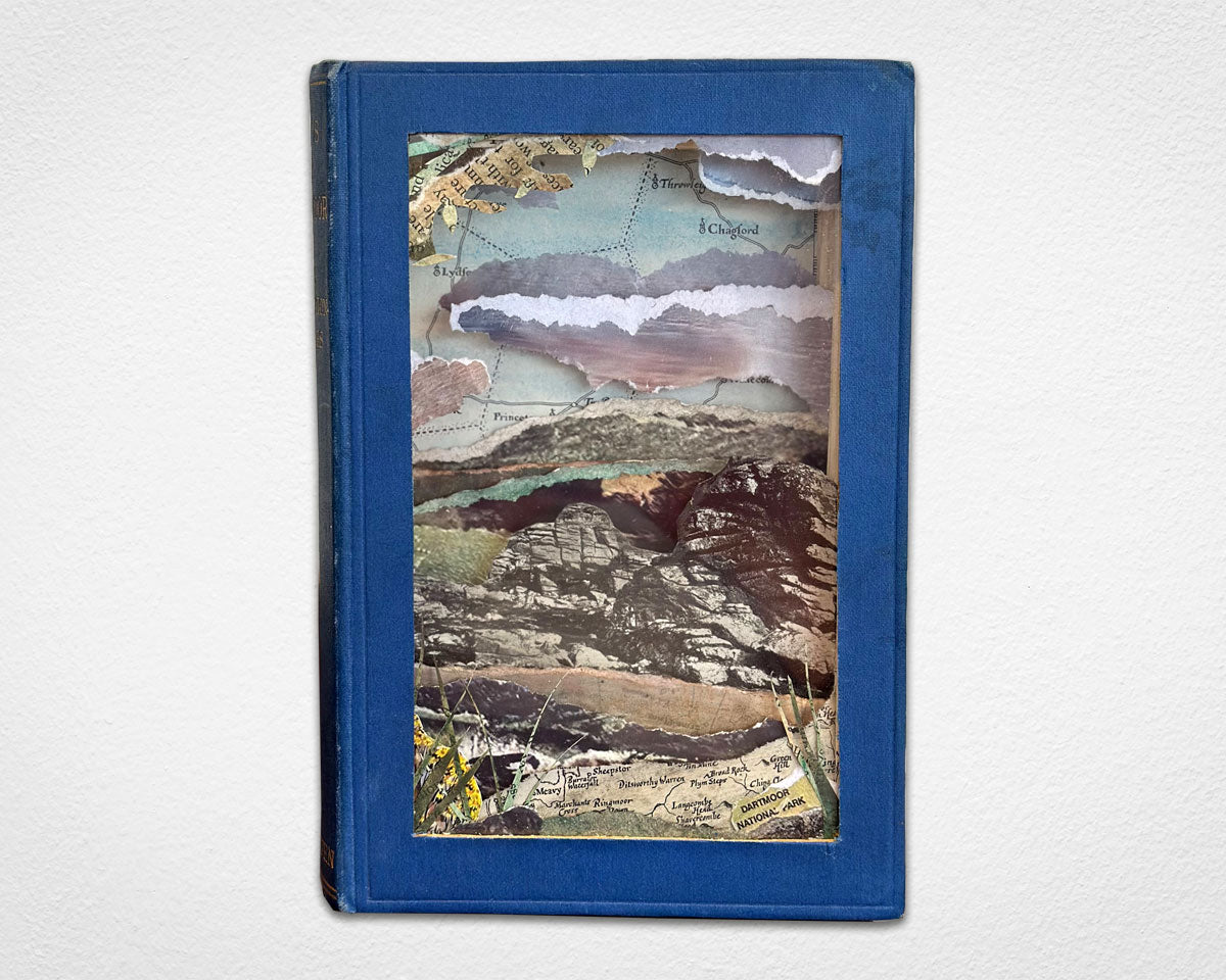 Days on Dartmoor diorama in a vintage book by Glen Middleham