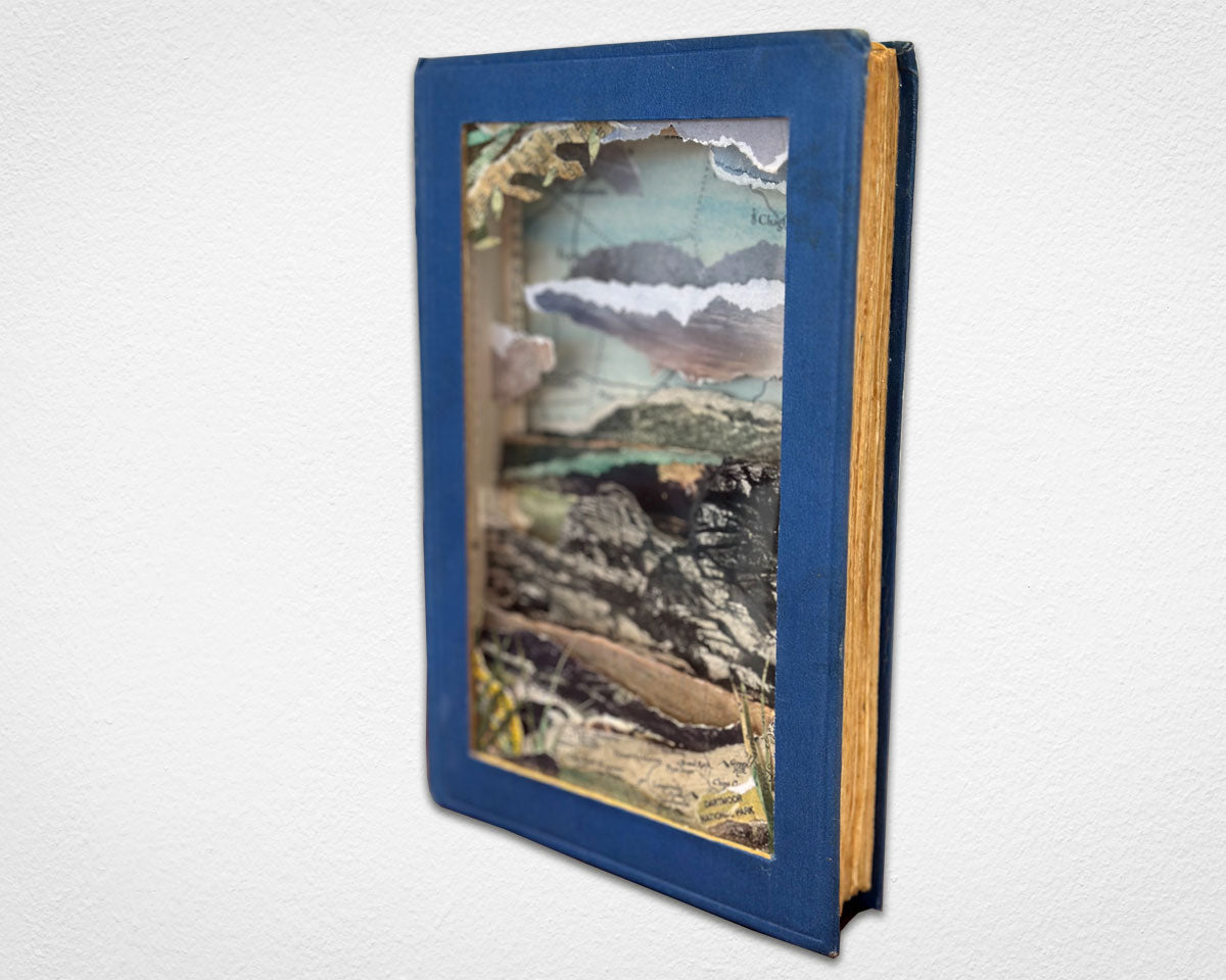 Days on Dartmoor diorama in a vintage book by Glen Middleham